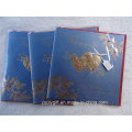 Heart Gold Stamping Ivory Board Hand-Made Greeting Gift Cards with Red Envelop